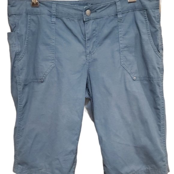 Prana Bermuda Light Blue Hiking Shorts - Picture 2 of 9